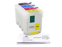 Easy-to-refill Cartridge Pack for HP 10 Black, 82 Color